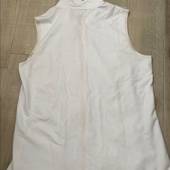 Quacker Factory Sz M ZIP Up Vest French Terry NWT - Picture 3 of 4